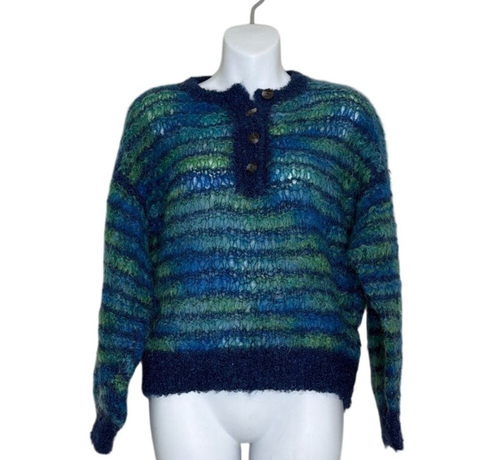 Bernat Klein Hand Knit Scotland Wool Mohair Sweater Size M/L?